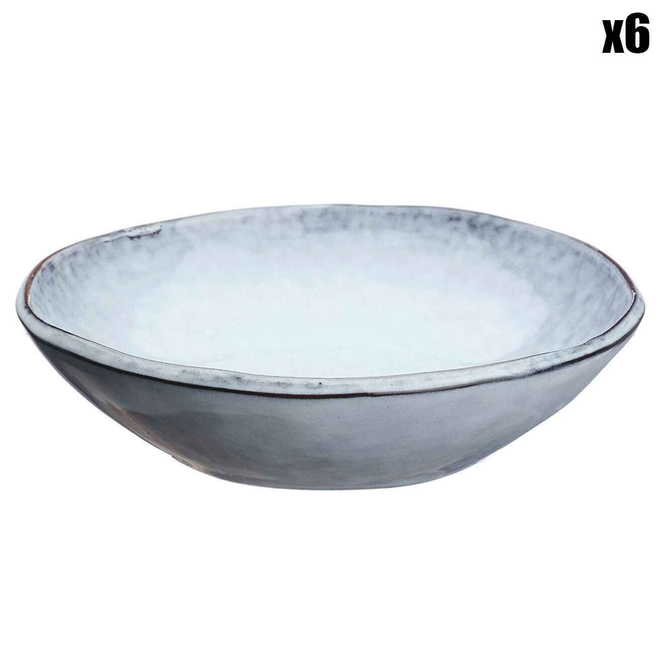 Bjorn 6 Bols en Grès Cloud gris clair - 75 cl