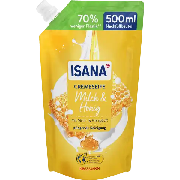 Cremeseife Milch & Honig Nachfüllbeutel