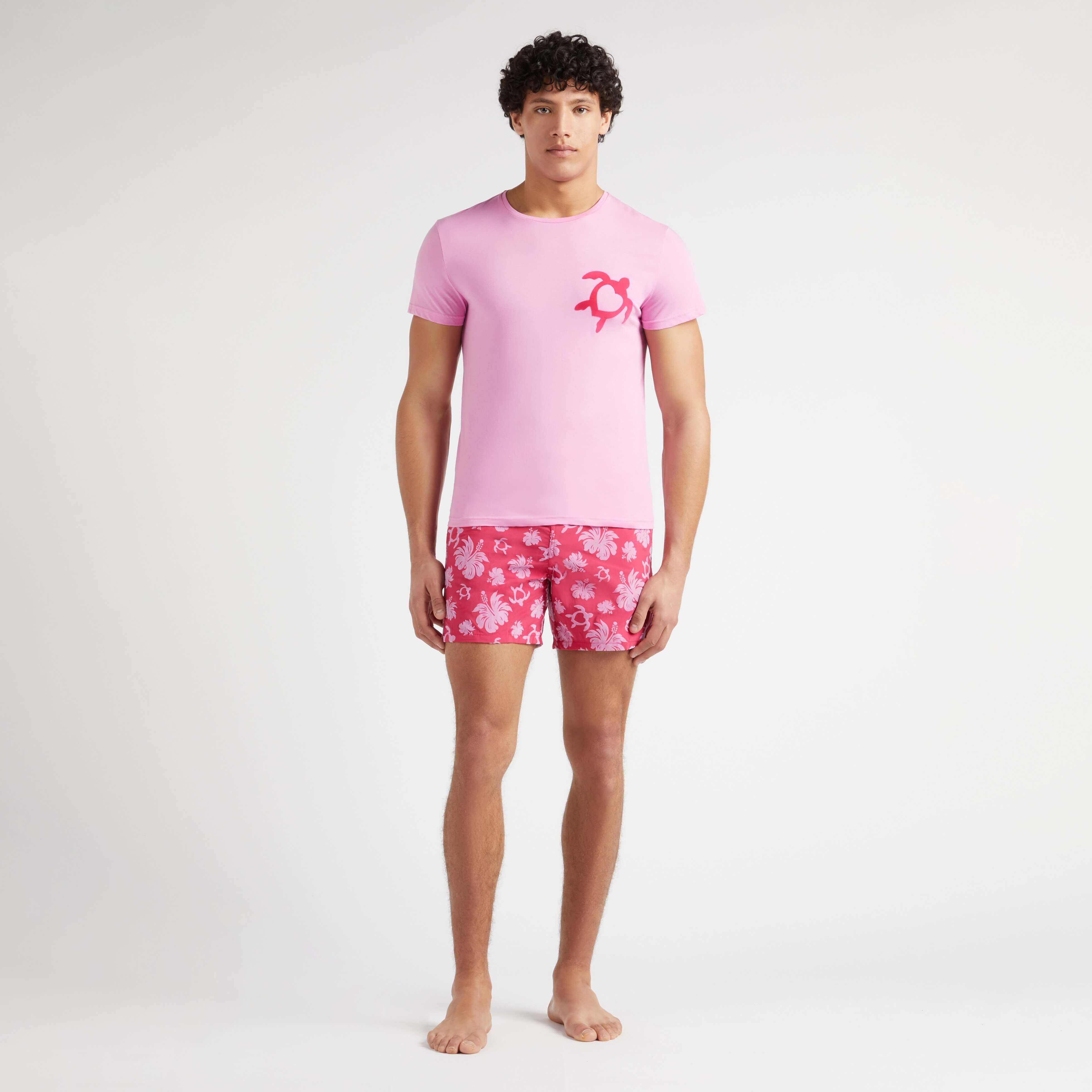 T-shirt en Coton Organique Unisexe Turtle Heart Tahiti floqué