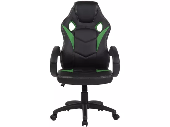 Chaise de bureau - Similicuir & Plastique - Vert - Magnus