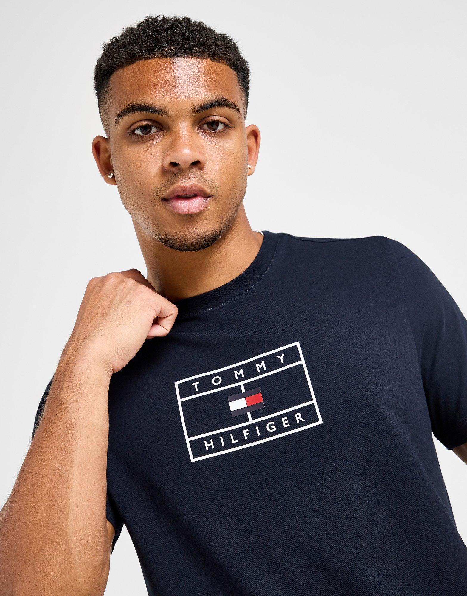 Tommy Hilfiger T-shirt Large Flag Graphique Homme
