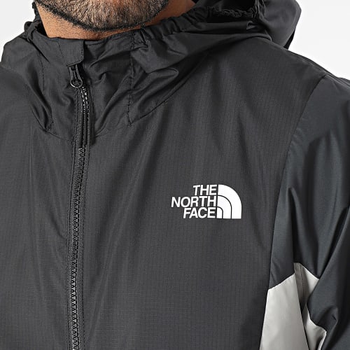 Coupe-Vent Capuche Wind Track Noir Gris