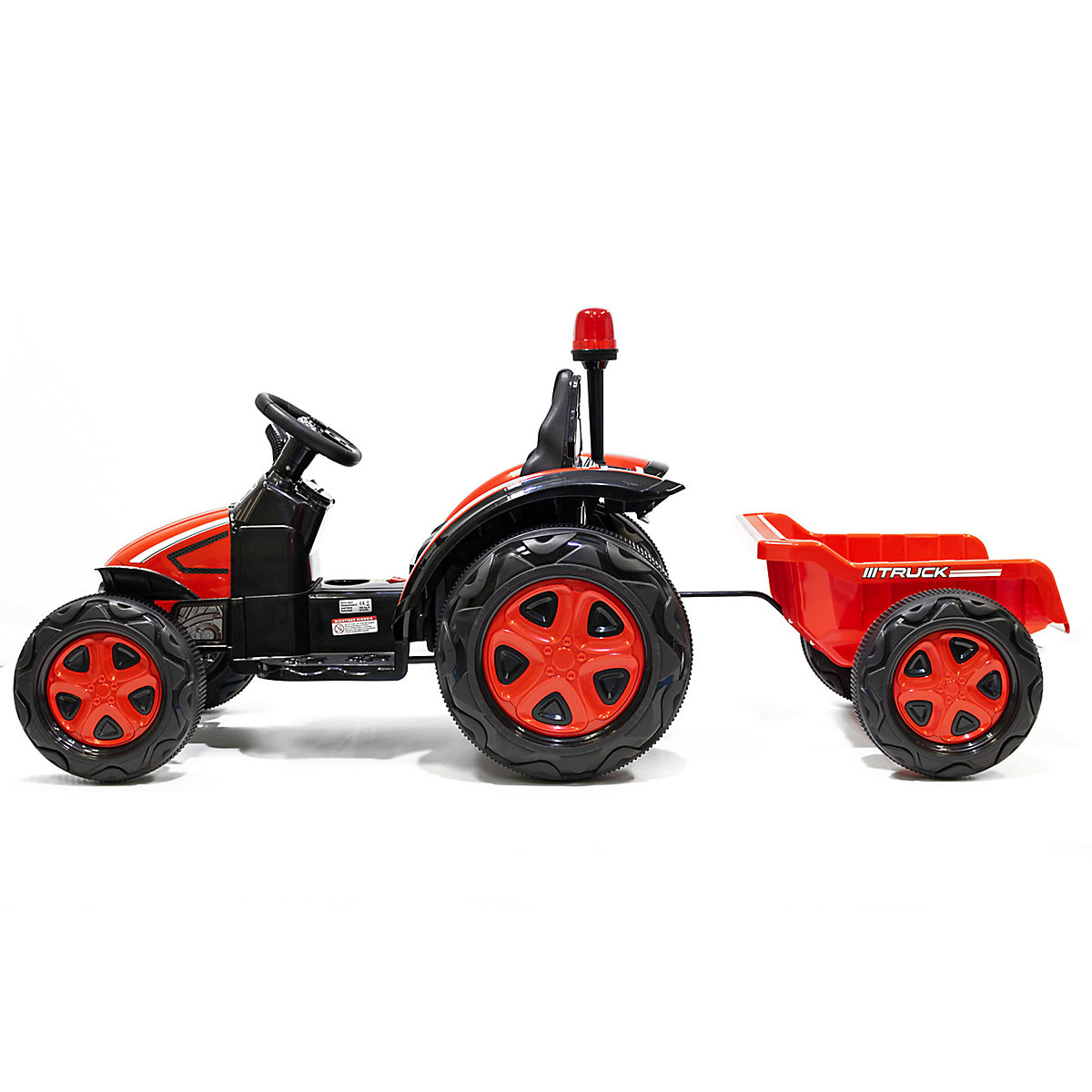 Kidcars Kinder Elektro Traktor 2X30W 12V 7Ah 2.4G RC inkl Anh&auml;nger gr&uuml;n
