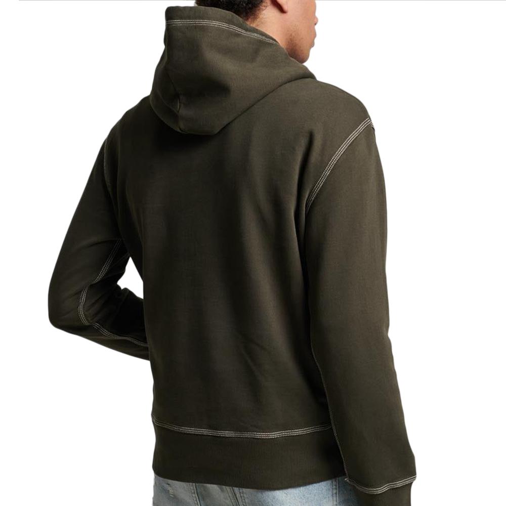Superdry Sweat Gris Homme Superdry Contrast Stitch