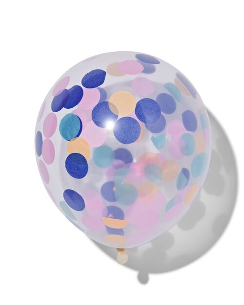 6 ballons confetti
