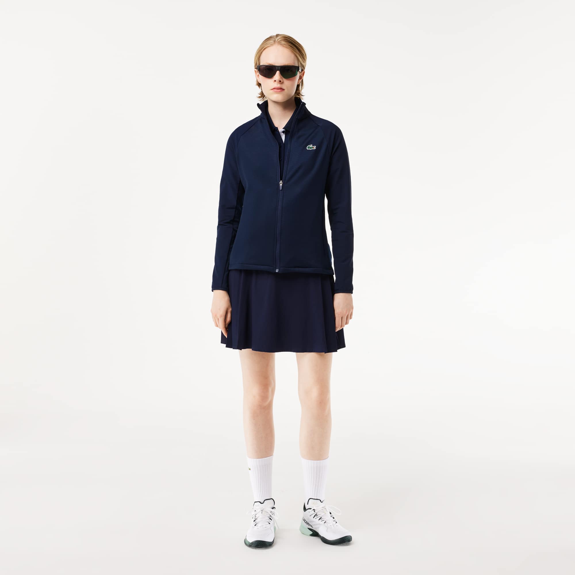 Veste mid-layer Golf slim fit en polaire Sweatshirts - Bleu - Lacoste - Femme