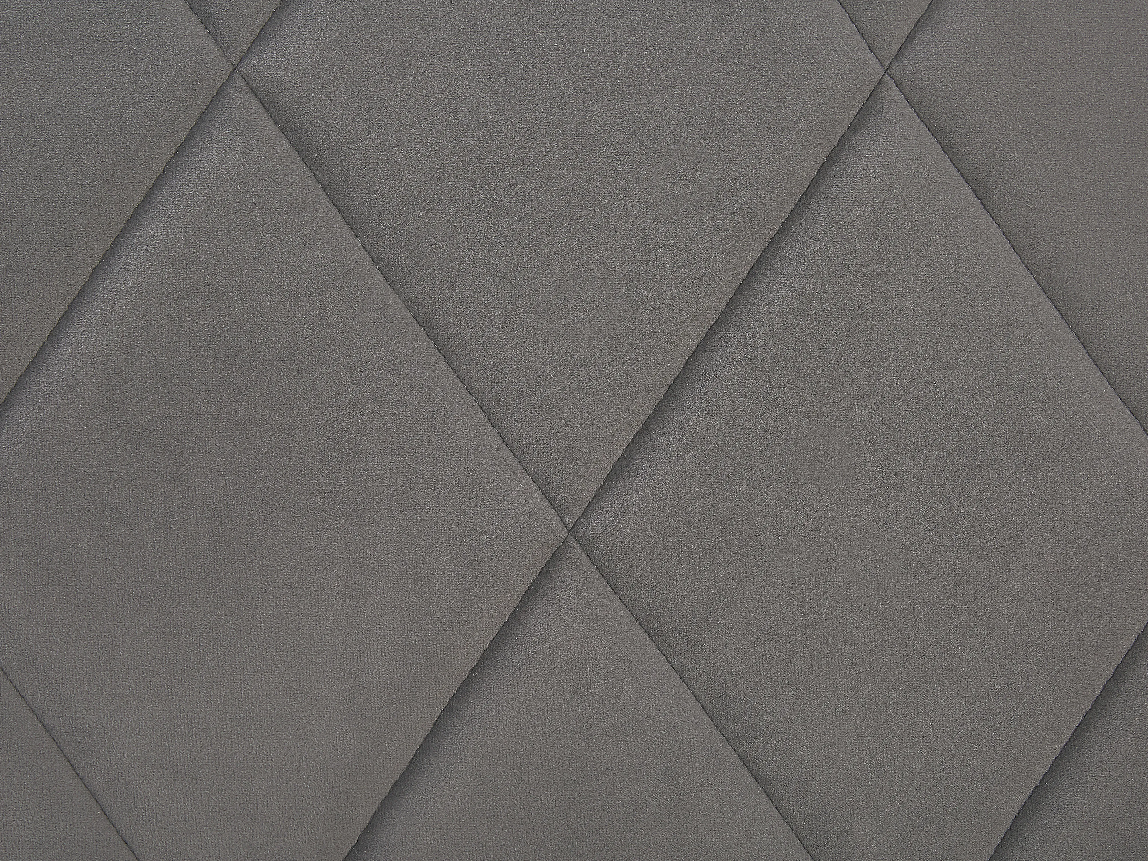 Bed met opbergruimte Fluweel ROCHEFORT 180 x 200 cm Grijs