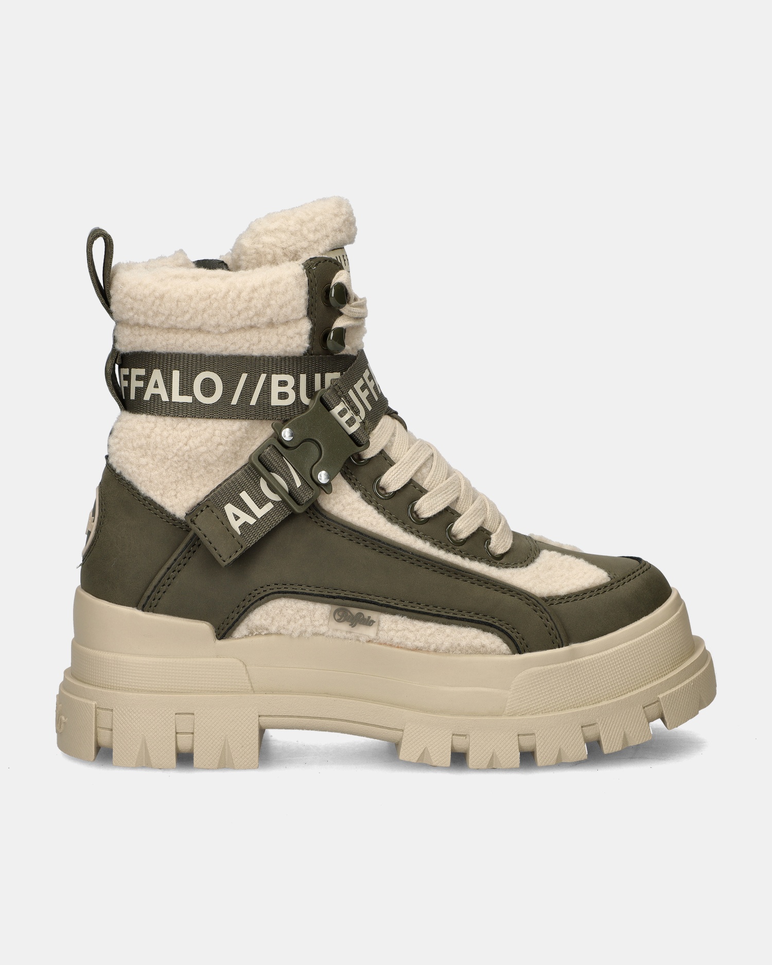 Buffalo Aspha Combat Mid Warm Veterboots  - groen
