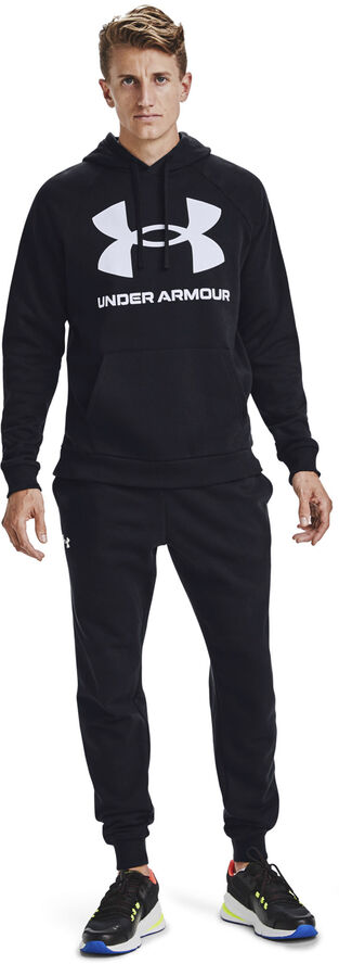 Under Armour Rival Fleece Big Logo hættetrøje Sort