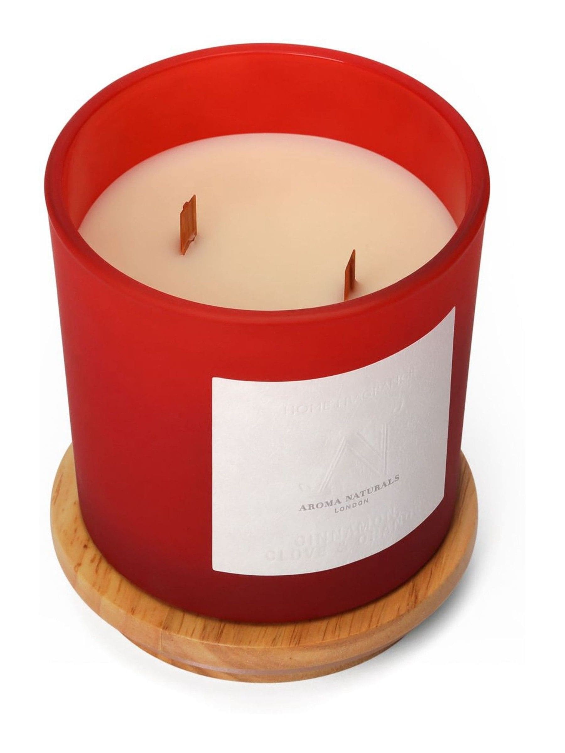 Aroma Naturals Frosted Cinnamon Clove & Orange Candle