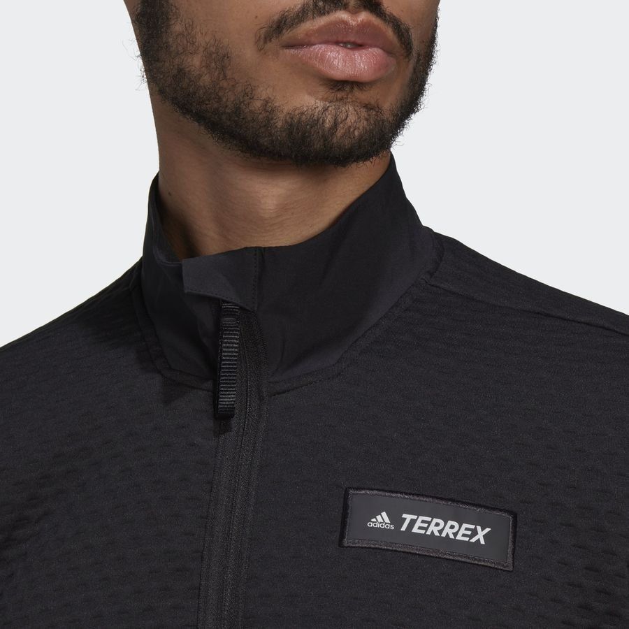 adidas Maillot Fleece Terrex Half Zip - Noir