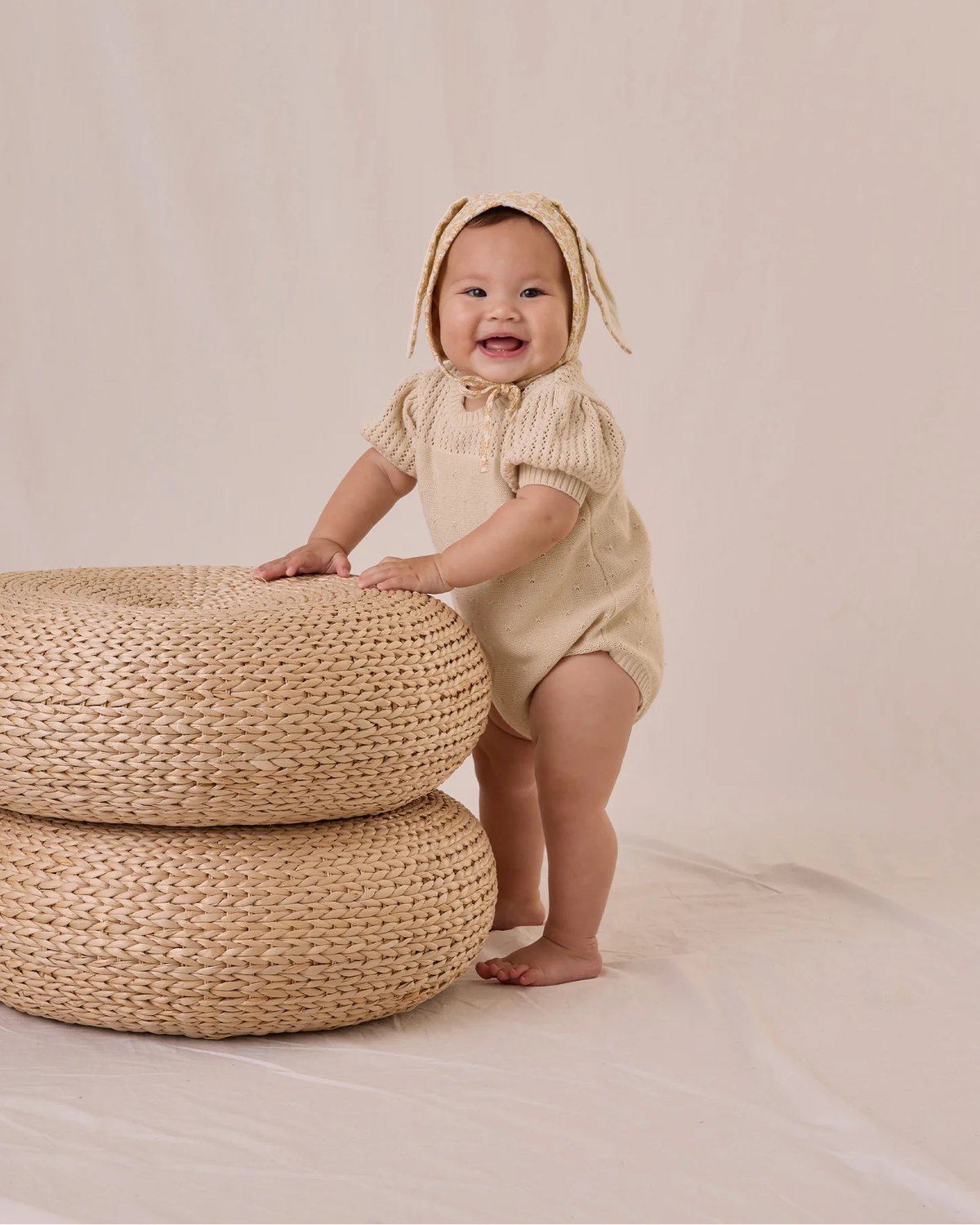 Romper Baby – 100% Øk. Bomull, Pointelle | Knit Romper