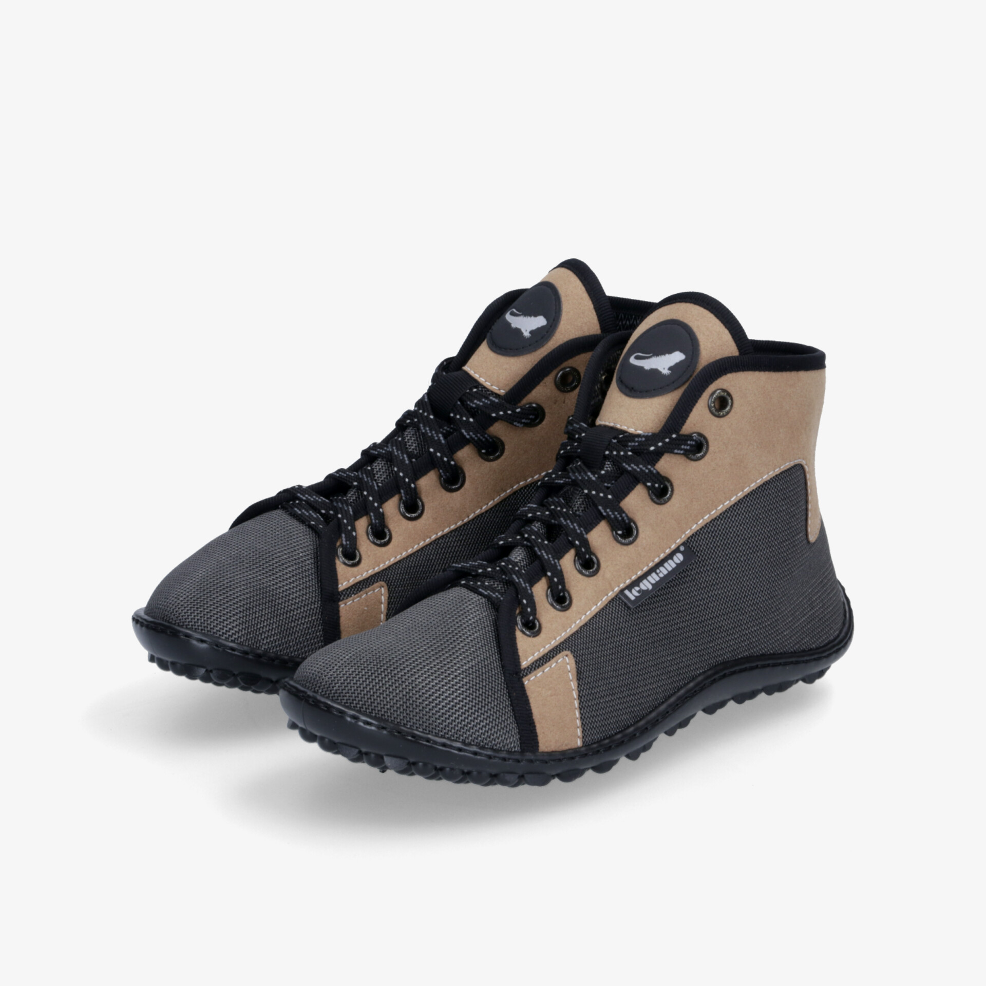 leguano Jaspar Damen Schnürstiefeletten grau