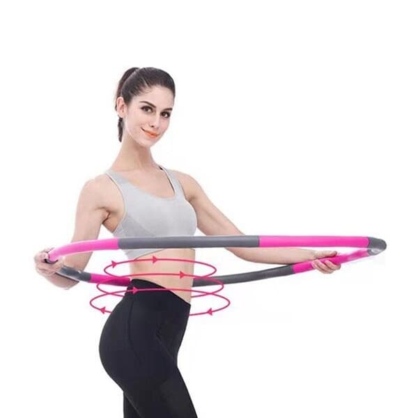 Hula Hoop 100 cm 1,5kg Rosa/Grå