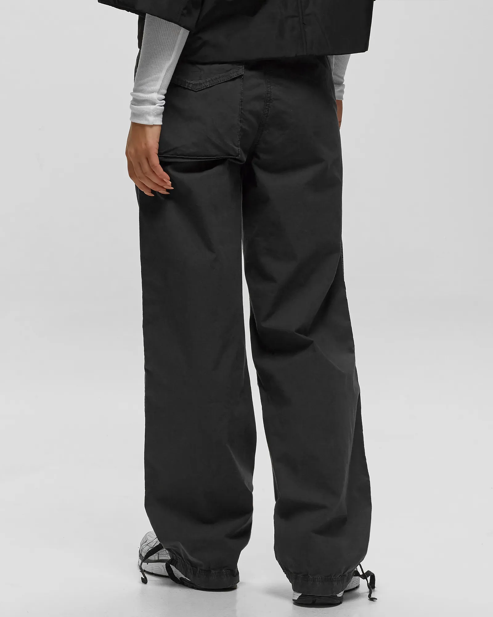 Ganni Washed Cotton Canvas Draw String Pants