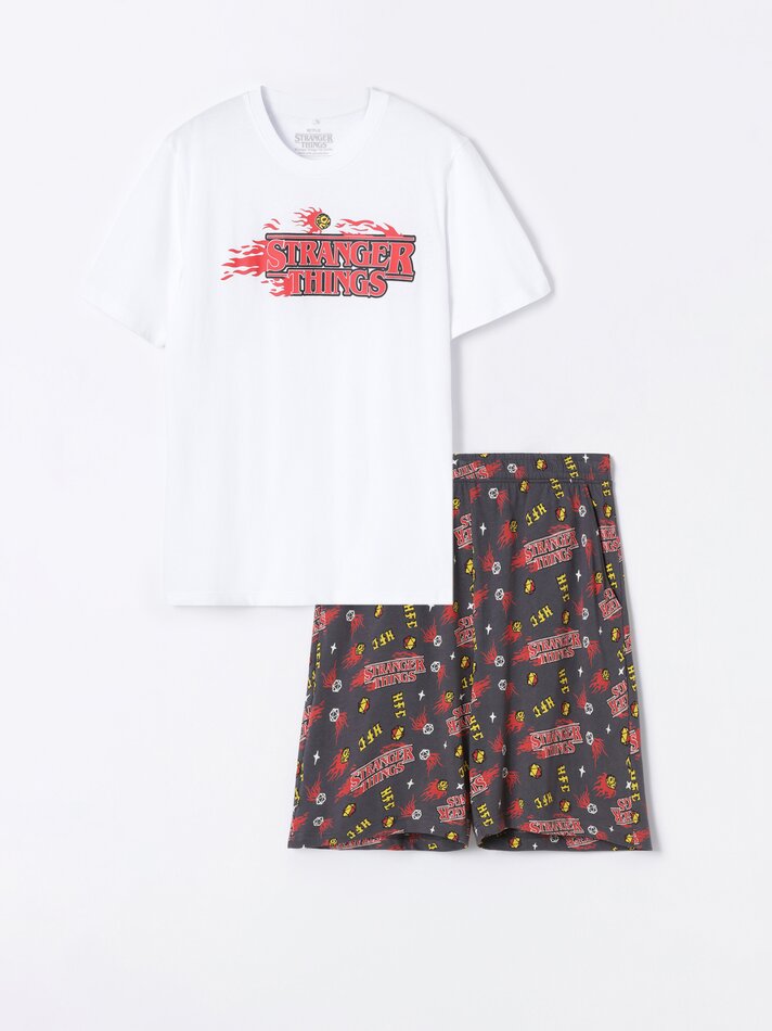 Pijama Stranger Things - Branco