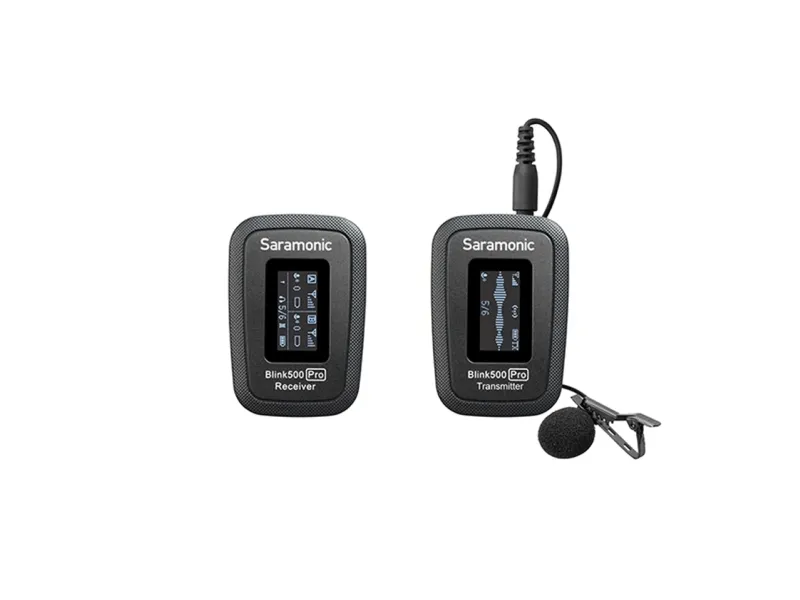 Saramonic Blink500 ProX B2, Lavalier mikrofon, 100 m, Omniretningsbestemt, Bodypack-modtager, Kropspakke sender, 2400 Mhz