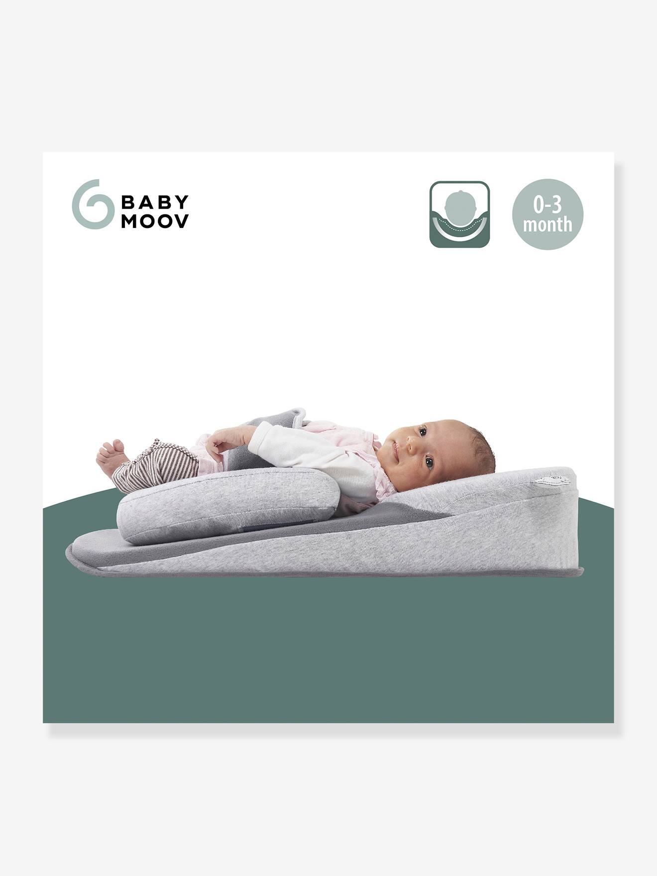 Almofada inclinada BABYMOOV Cosydream+, cinza claro liso