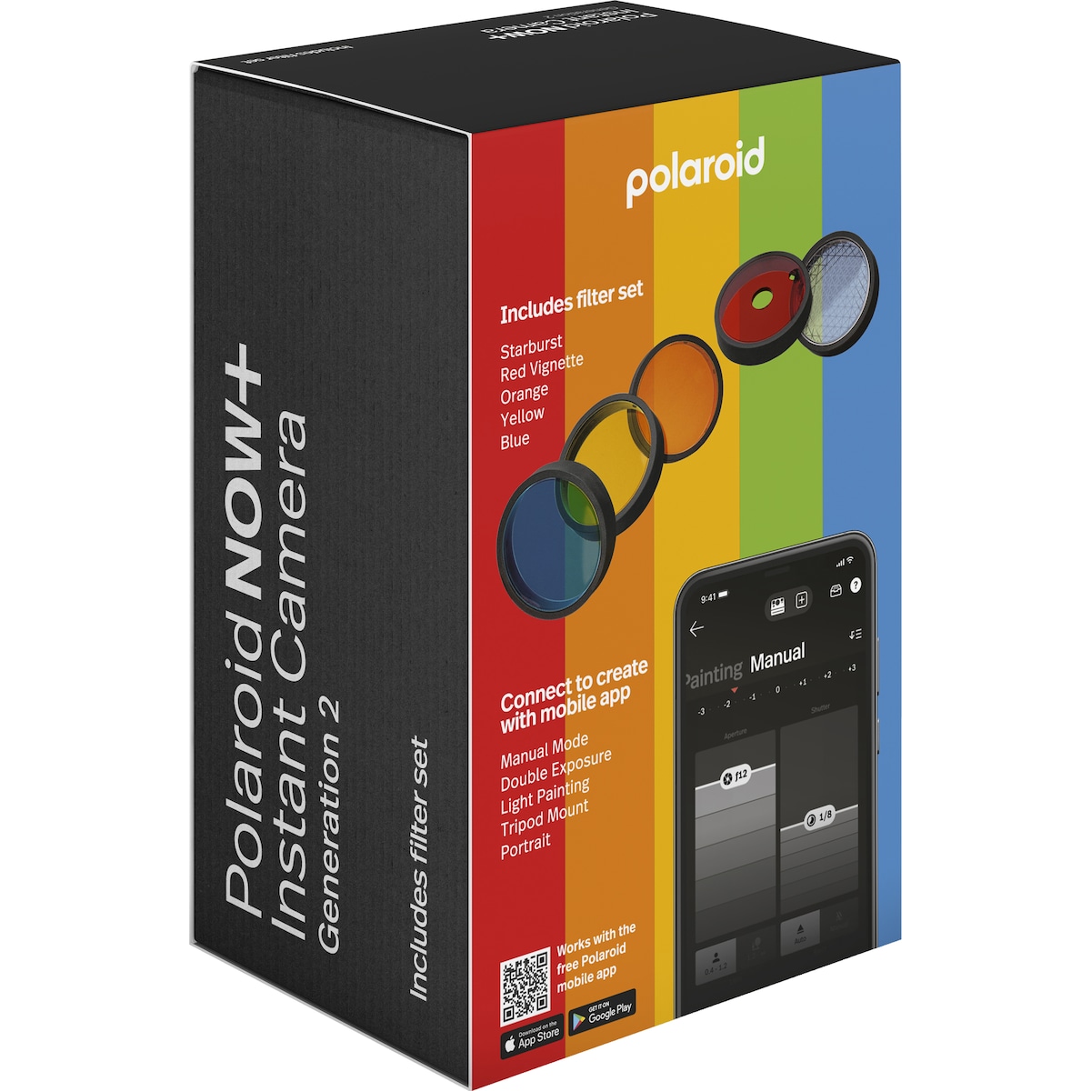 Polaroid Now + Gen 2 analogt kamera (hvit)