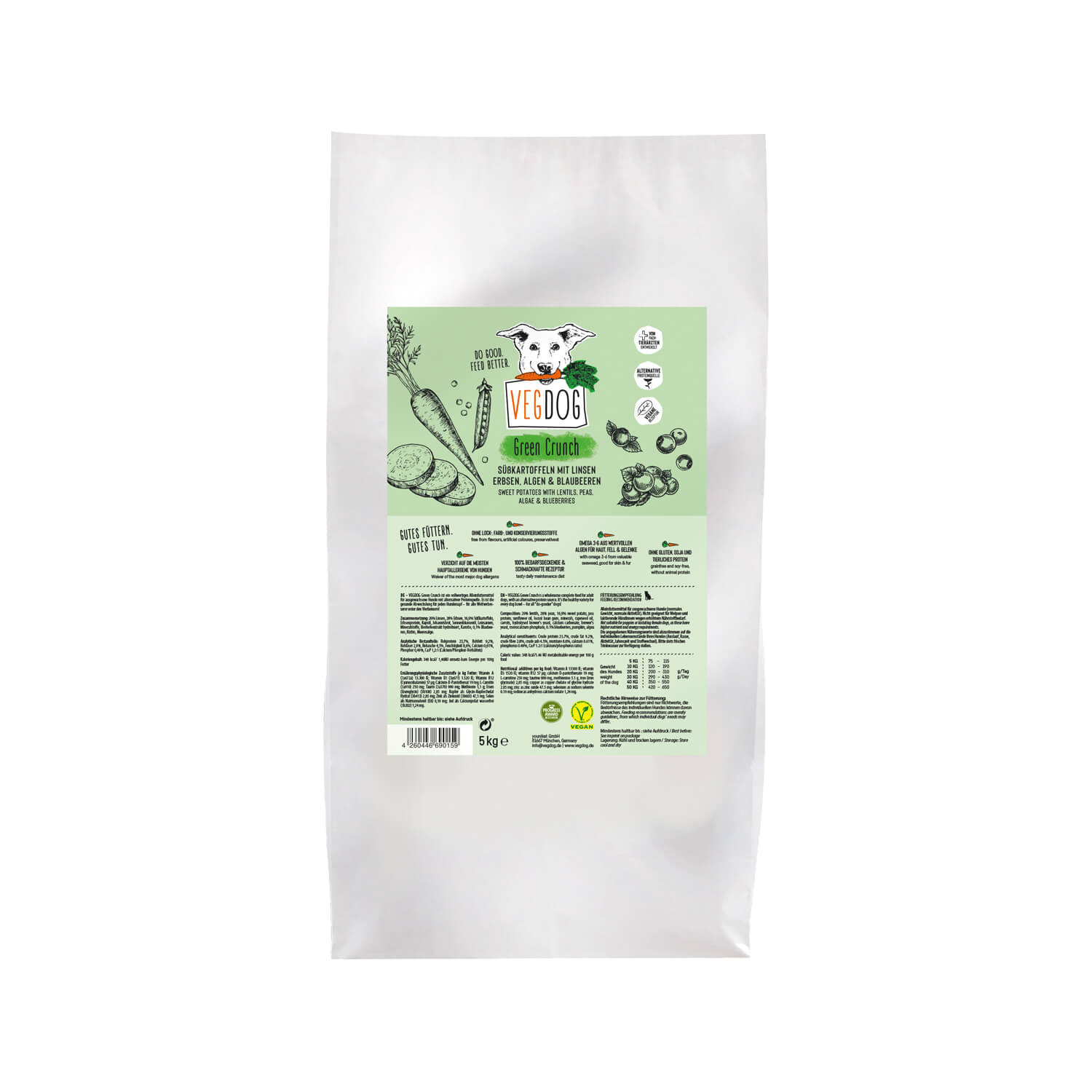 VegDog Green Crunch Hondenvoer