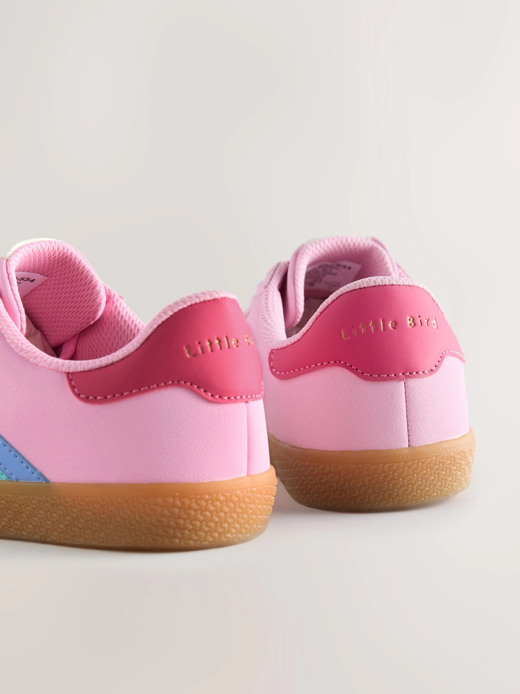 Multi - Little Bird by Jools Oliver Gum Sole sneakers met regenboogstrepen