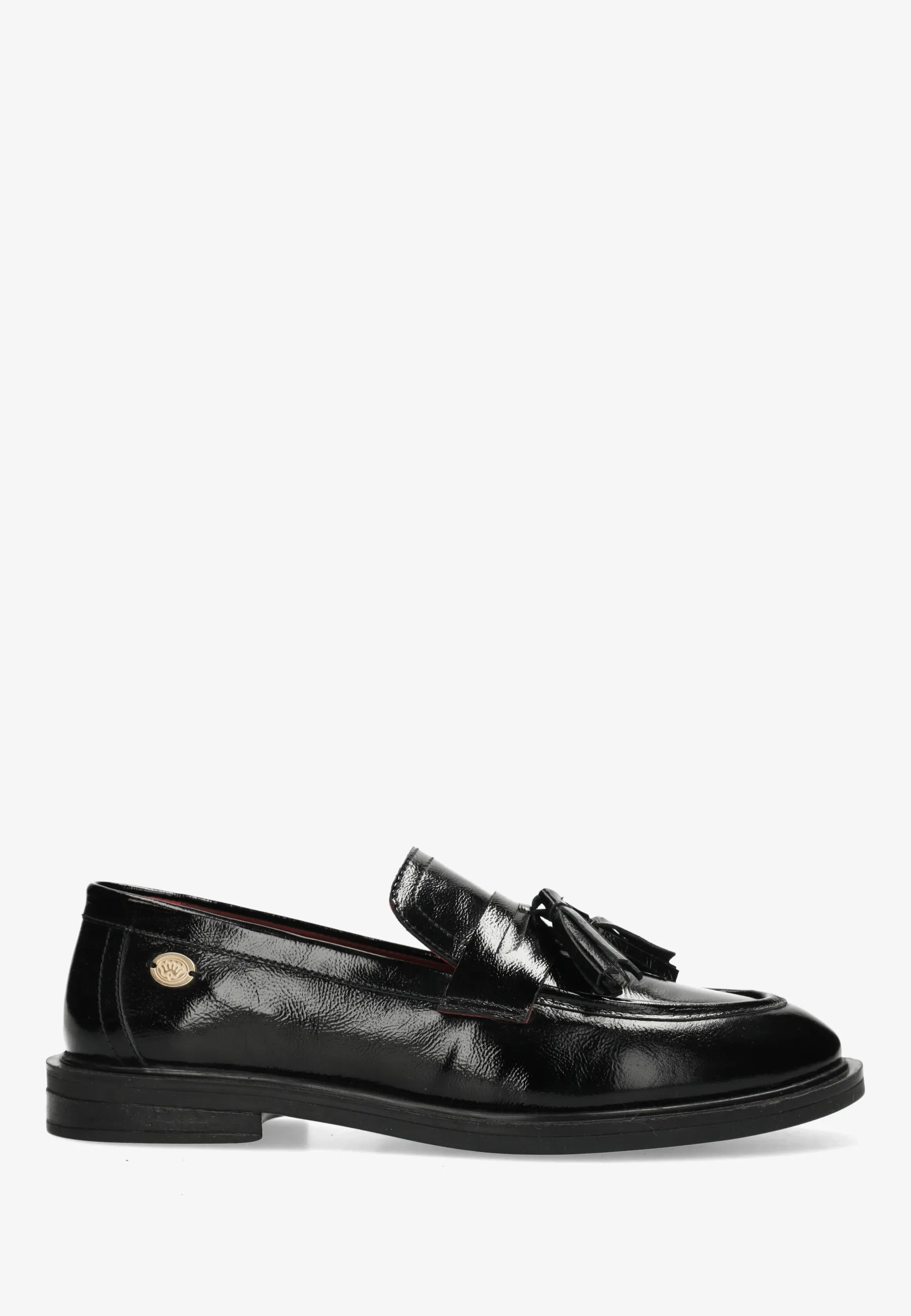 FAIRY MOCCY Loafer Wrinkle Patent Black