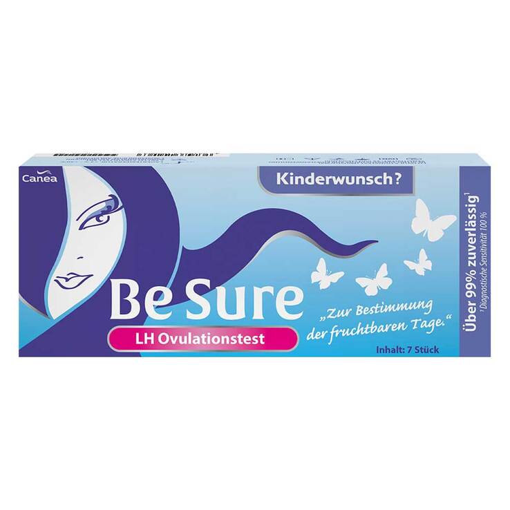 BE Sure Ovulationstest bei Kinderwunsch, 7 St