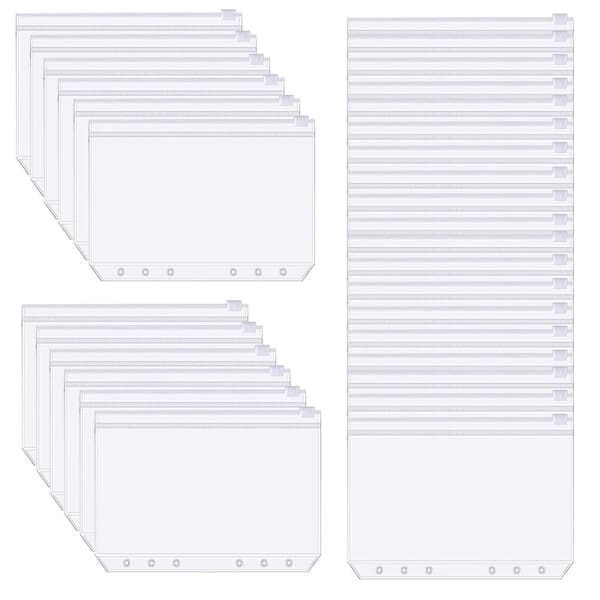 INF A5 PVC-glidelåslomme for 6-ringsperm 30-pack
