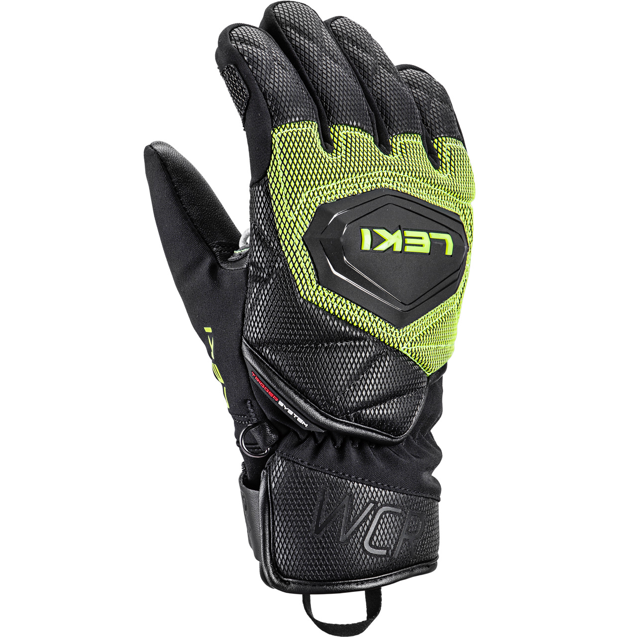 Leki Junior Handschuh WCR COACH 3D black/ice lemon | Leki | L | Brands | XSPO-Fashion
