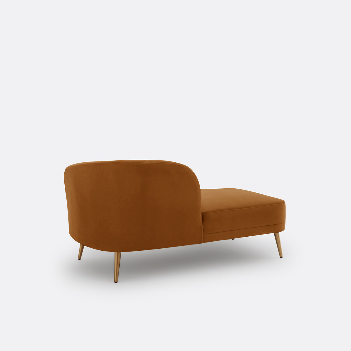LA REDOUTE INTERIEURS<br>Cadeira longa em fluweel, links, Leone