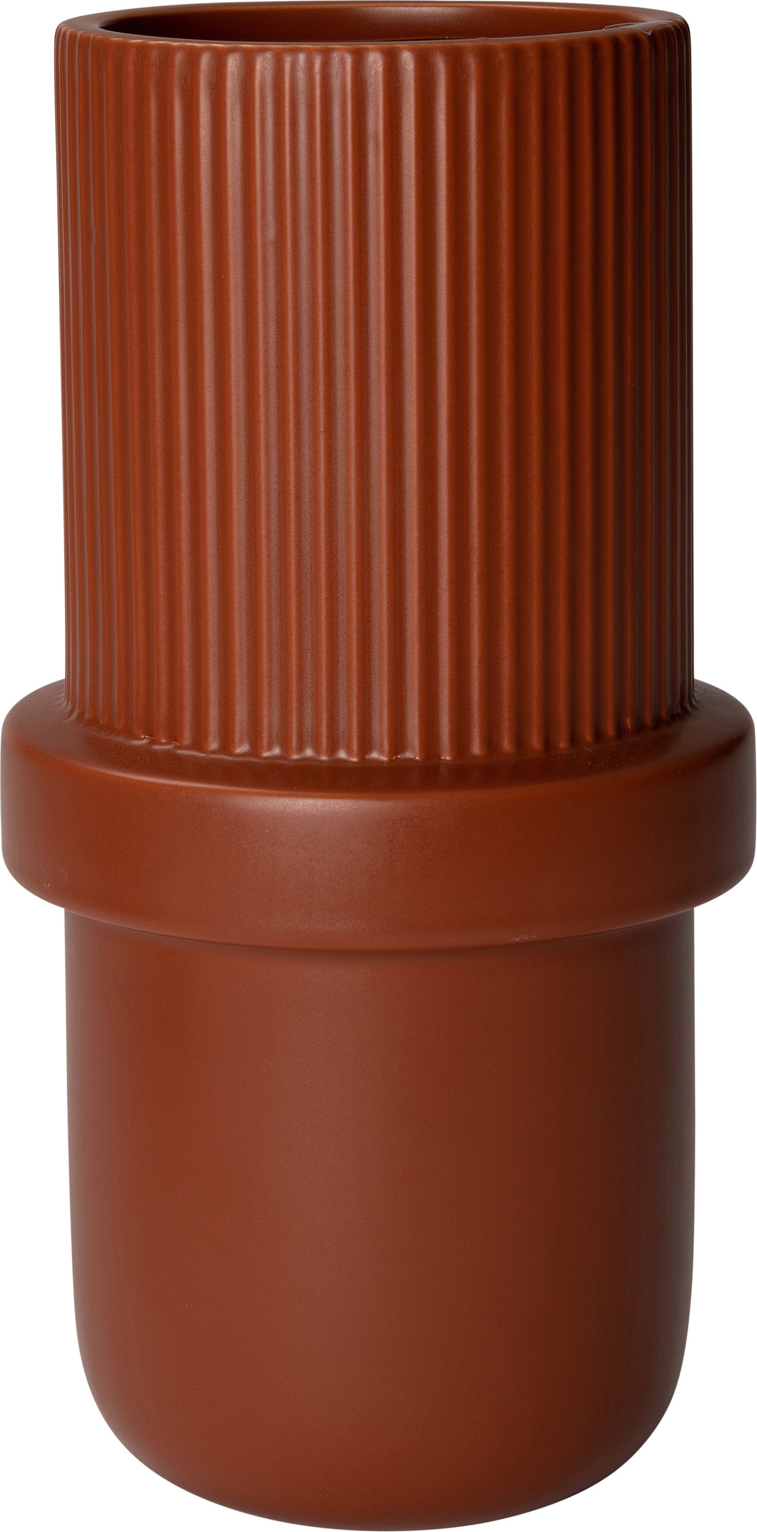 Intratuin vaas rood D 15 H 30 cm