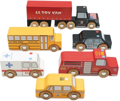 Le Toy Van New York Bilsett 6 Stk