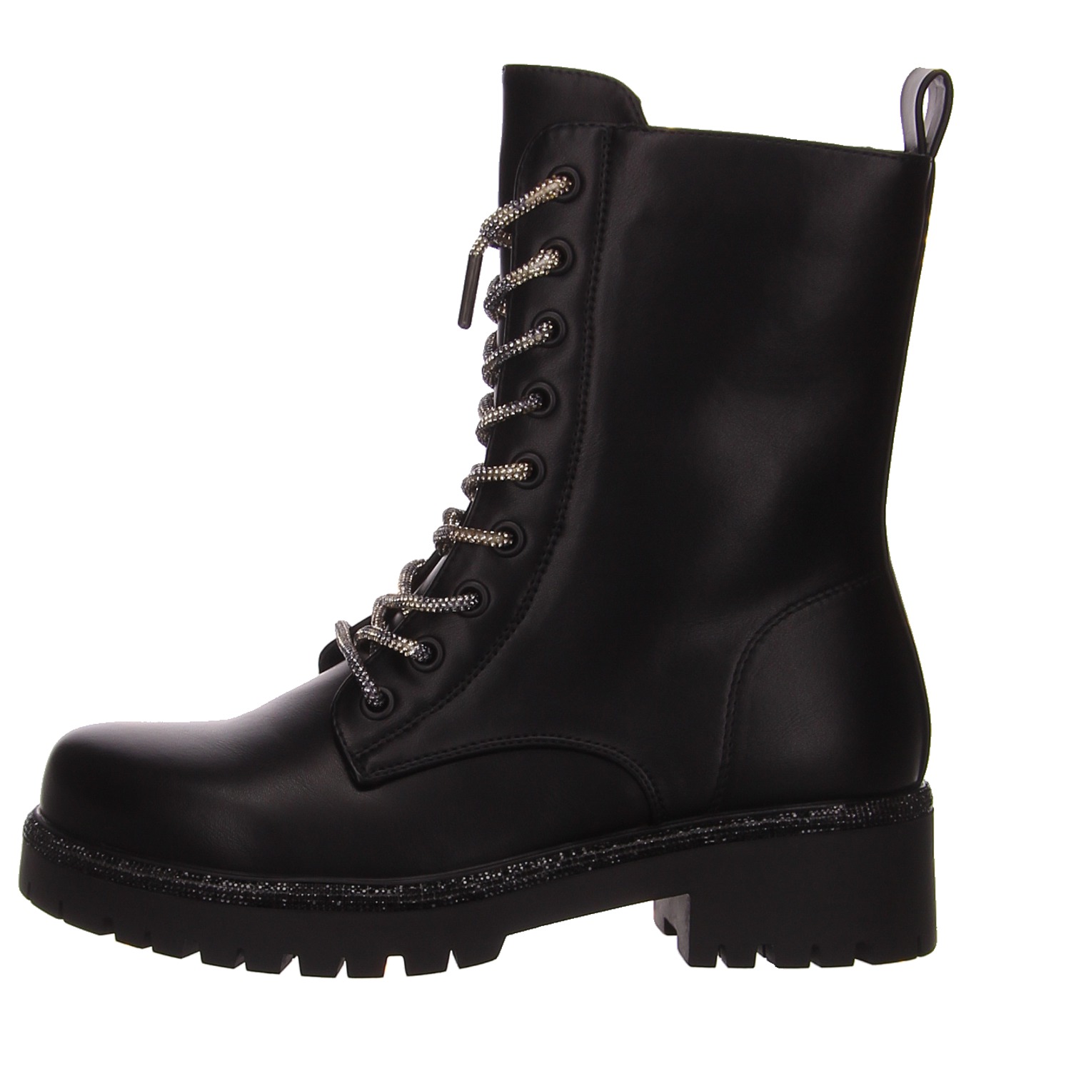 La Strada Schnürboots schw. schwarz