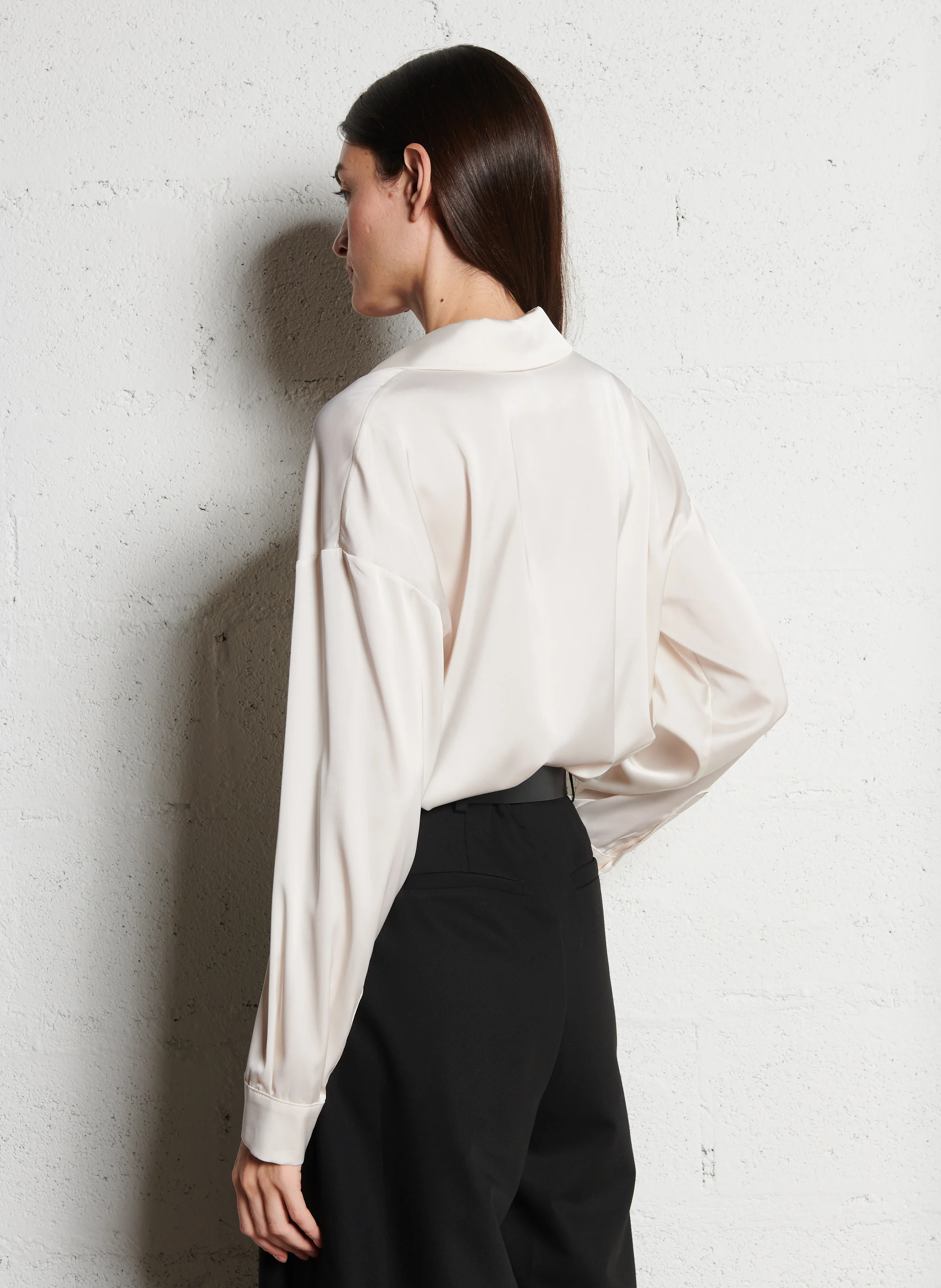 Chemise col classique| Beige