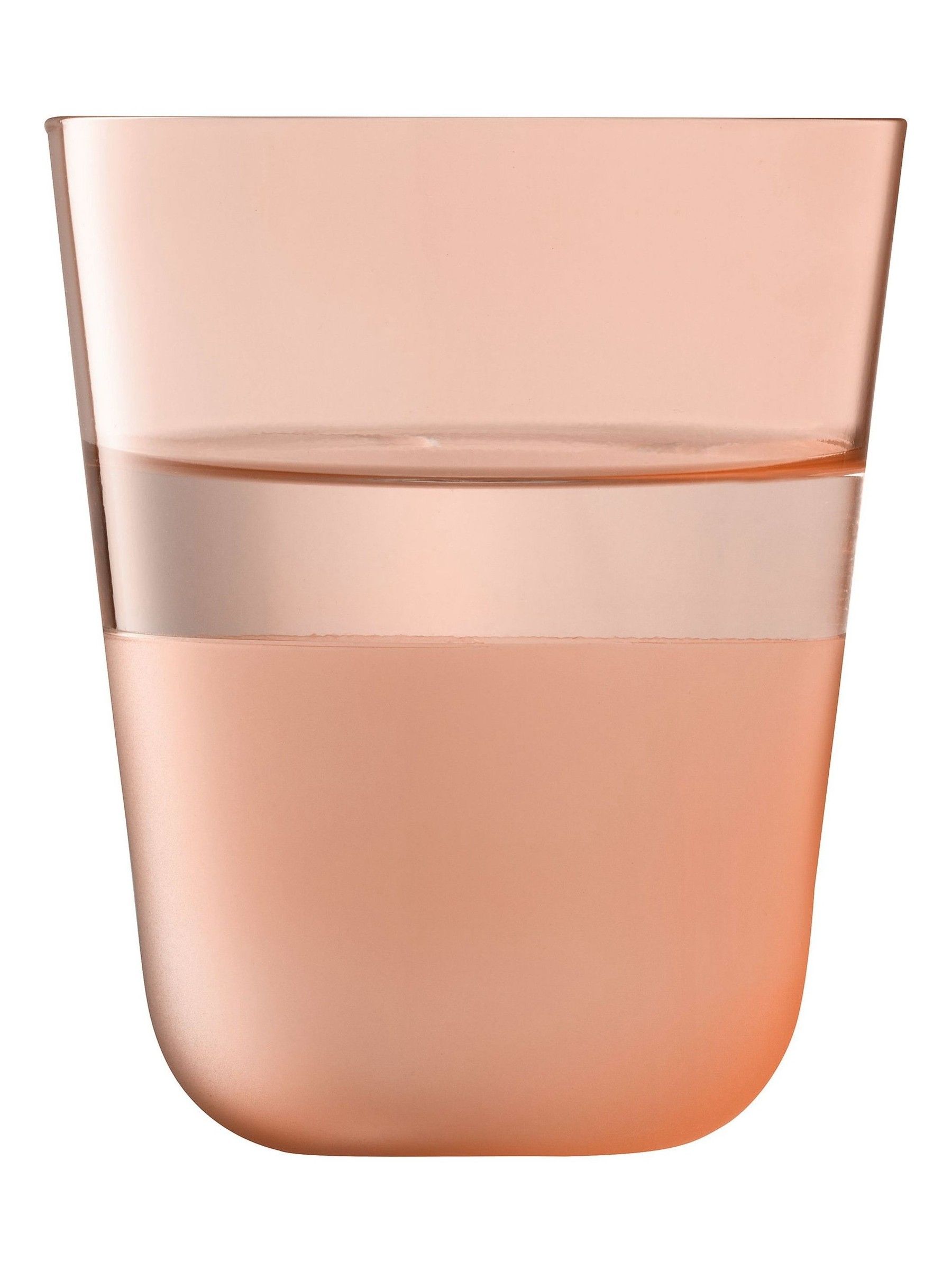 LSA International set van 2 Arc Contrast bekers van 380ml