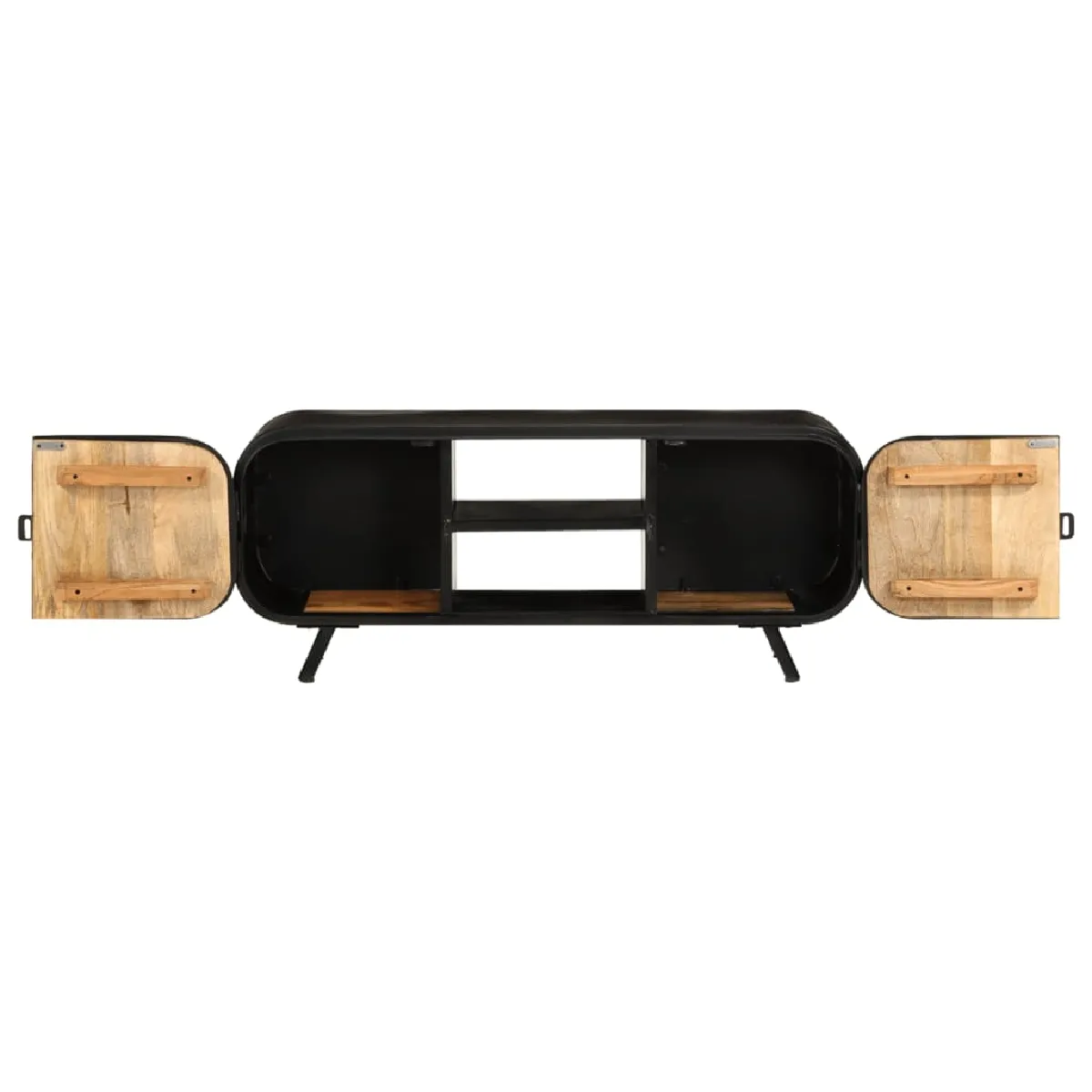 vidaXL Meuble TV - Bois de manguier 110 cm