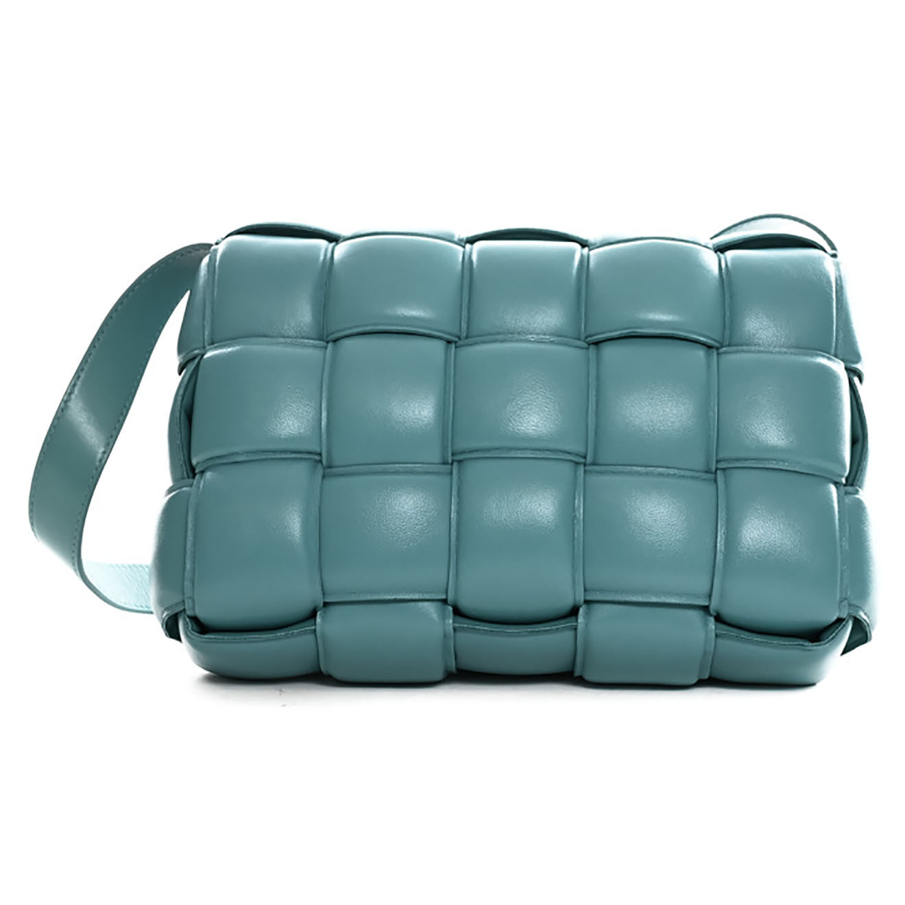 Bottega Veneta Sac bandoulière en Cuir Cassette bleu - Neuf - Longueur 24 cm