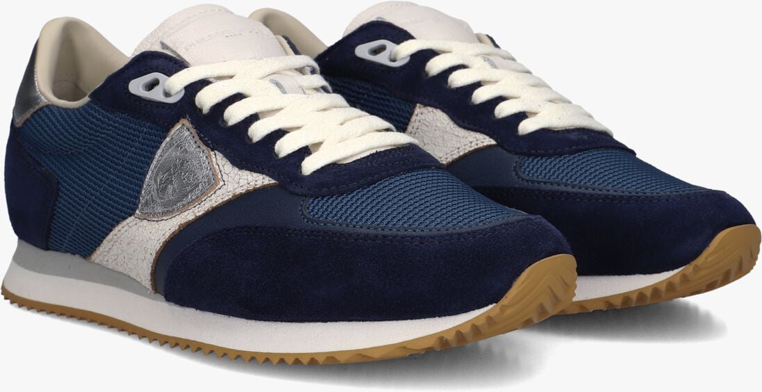 blauwe philippe model lage sneakers blville low woman