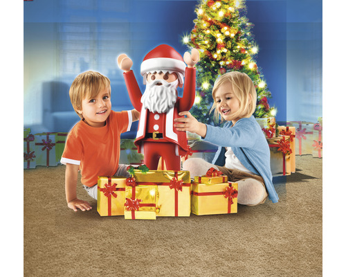 Lechuza Kerstman XXL H 68 cm rood