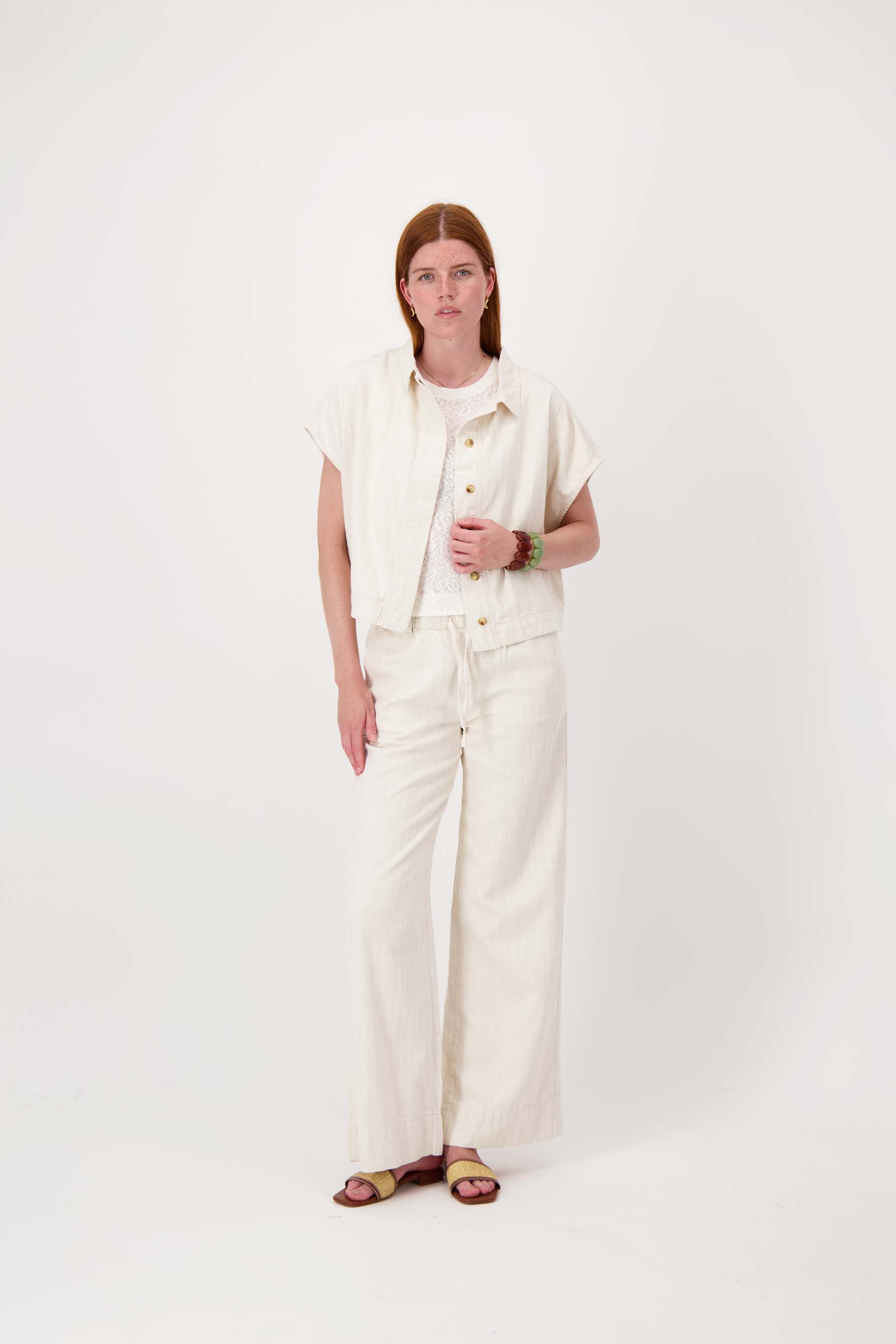 gestreepte wijde broek