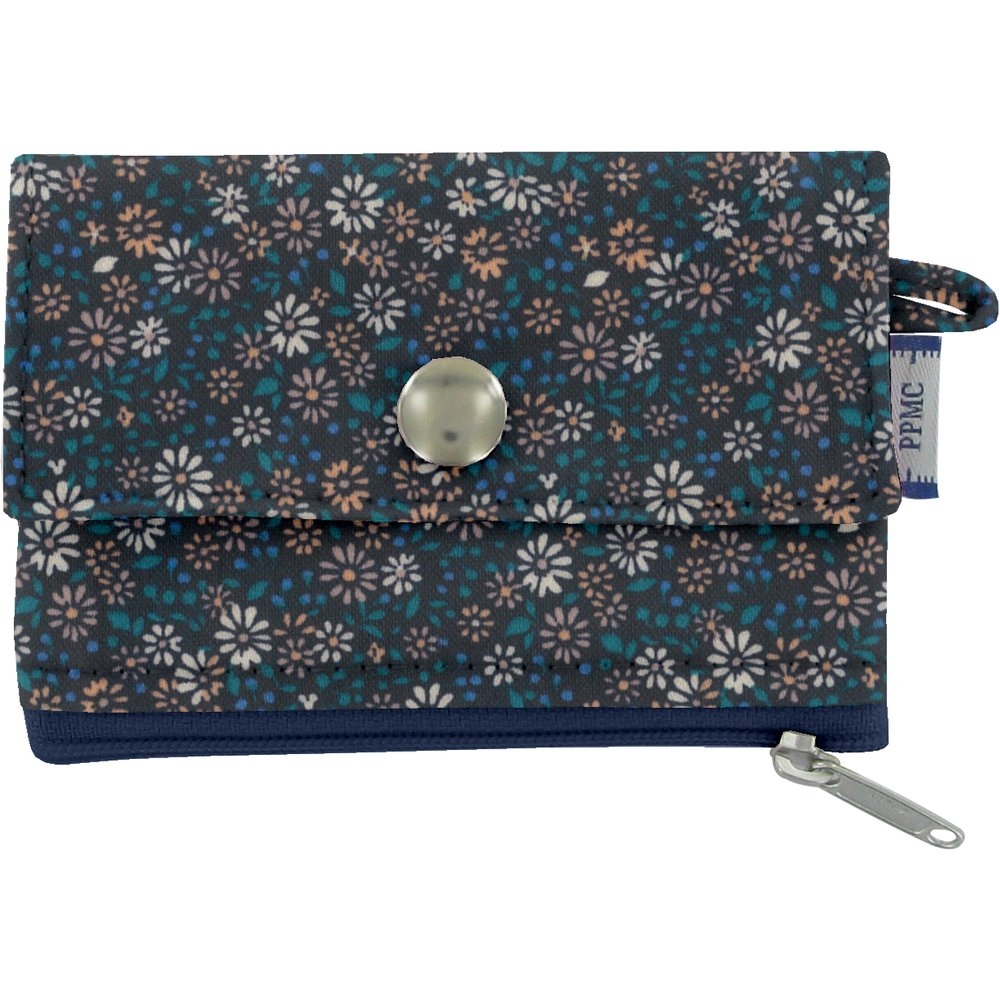 Mini Pochette Porte-Monnaie Paquerette Marine