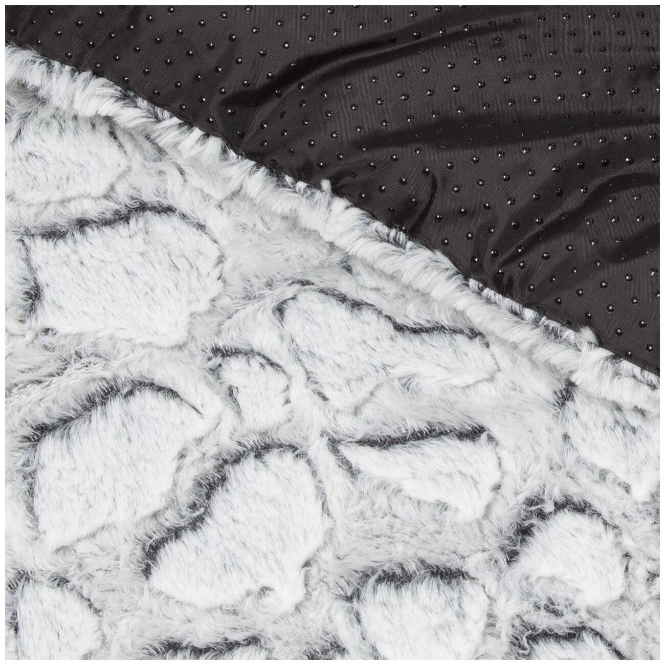 Wallace & Jones gepolsterte Plüsch Wendedecke Snow L