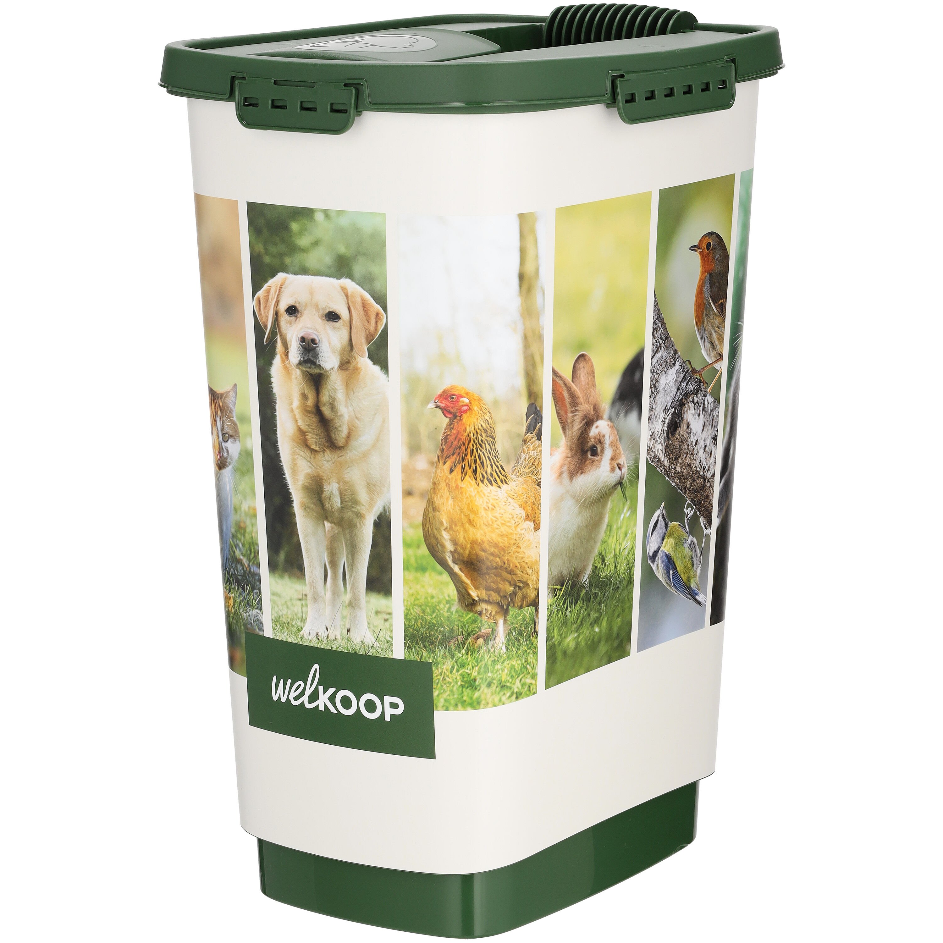 Welkoop - Voerton - 25 Liter - Wit Groen