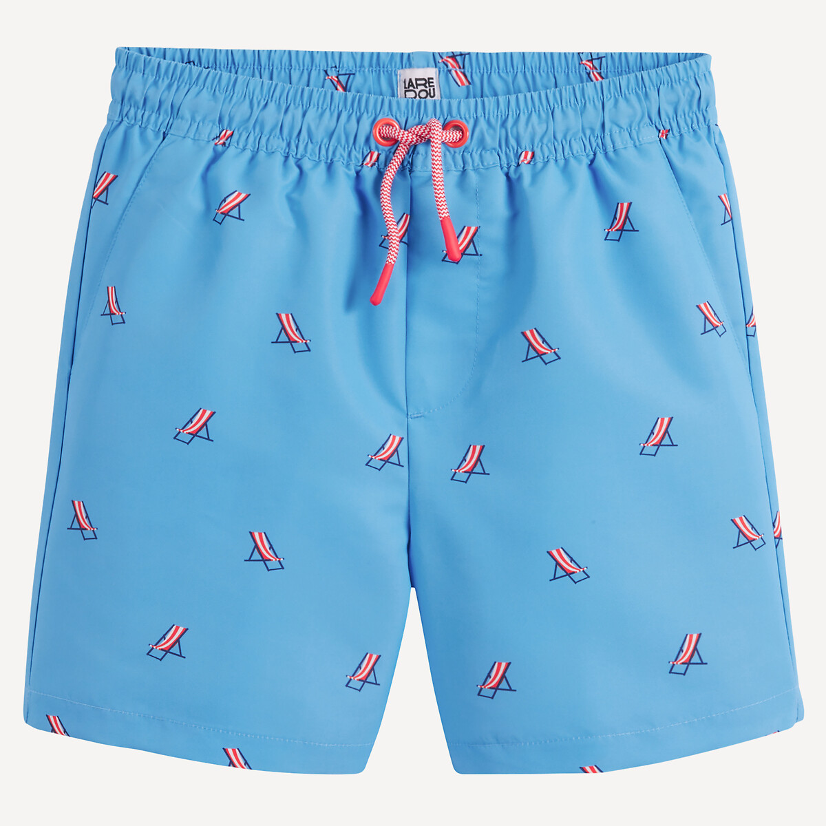 COLEÇÃO LA REDOUTE<br>Shorts de banho com estampa de cadeira de praia