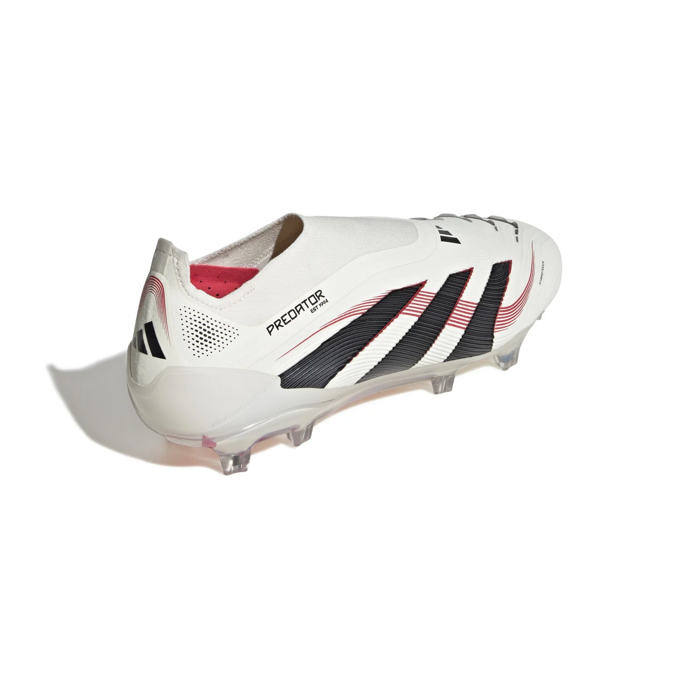 Adidas Predator Elite Veterloze Gras Voetbalschoenen (FG) Wit Zwart Rood