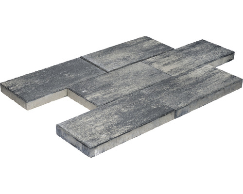 Betonnen terrastegel Crescendo Trend grijs-antraciet-melange 50 cm x 25 cm x 5 cm