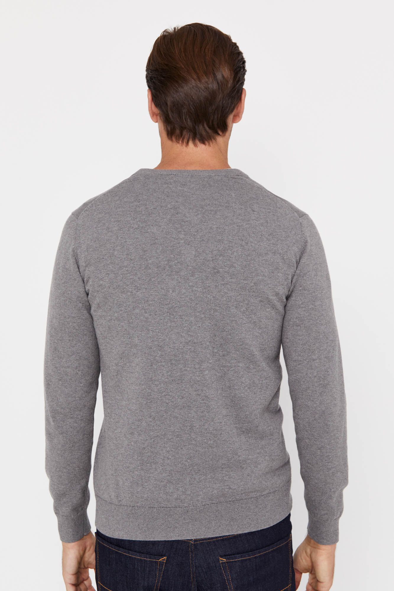 Camisa de gola alta - Cinza