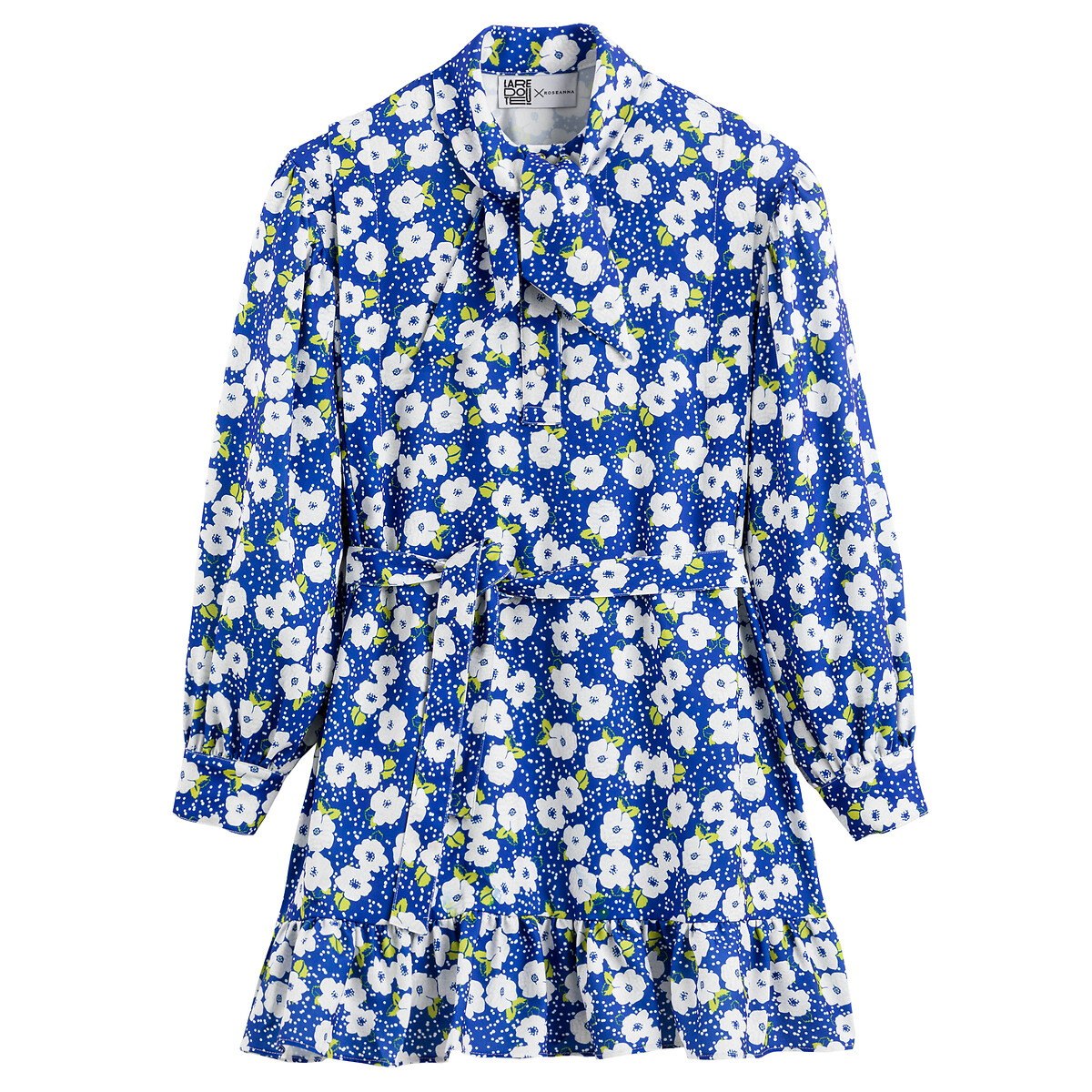 ROSEANNA x LA REDOUTE<br>Vestido com alças, mangas compridas, estampado