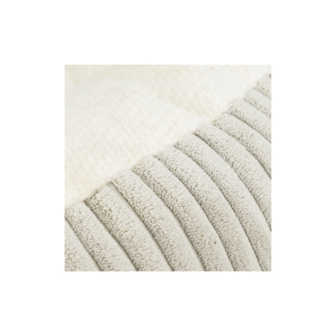 Designed by Lotte DBL Katzenbett Ribbed hellgrau