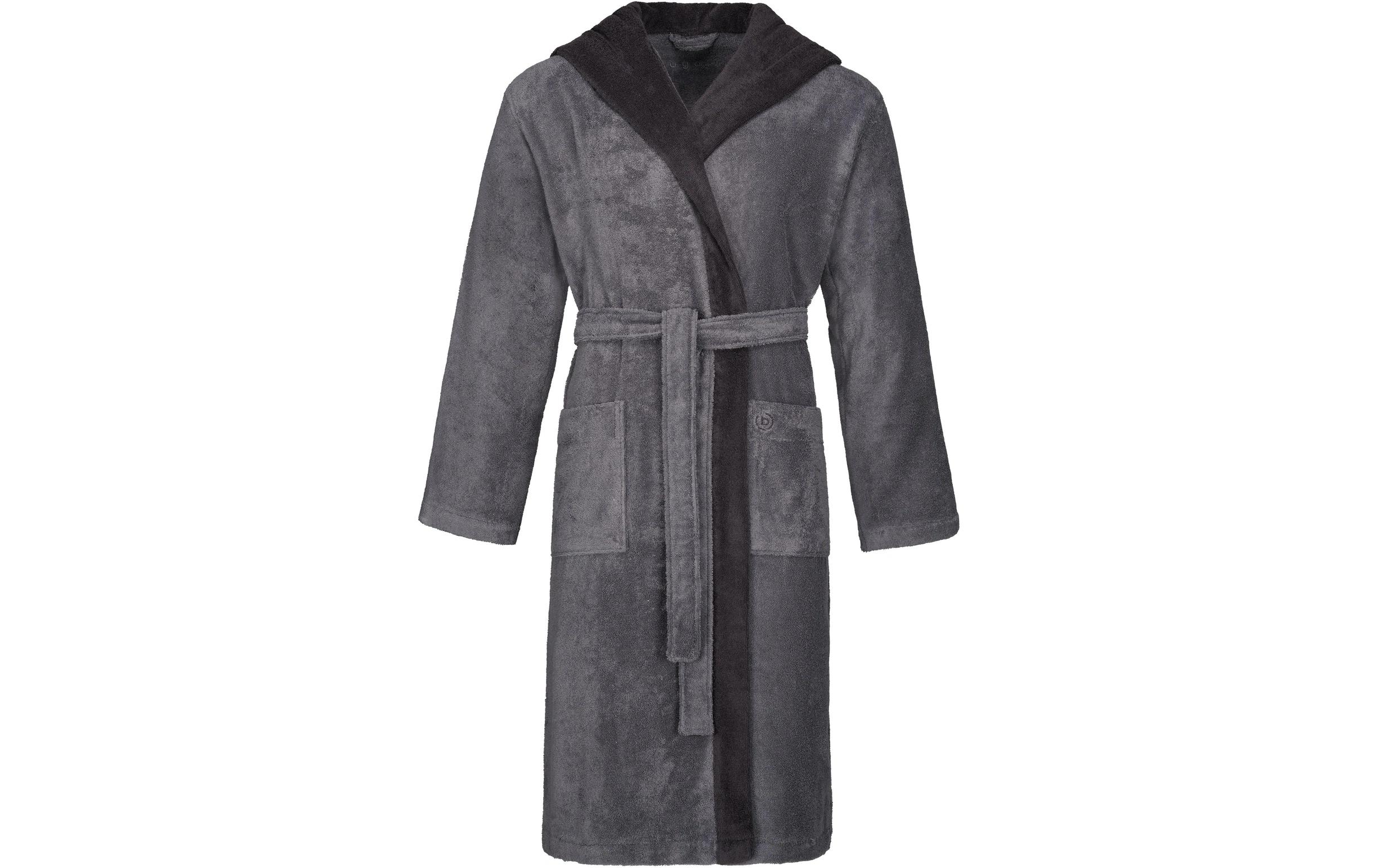 Bademantel Stefano XL, Graphit<br>Bademantel aus reiner Baumwolle